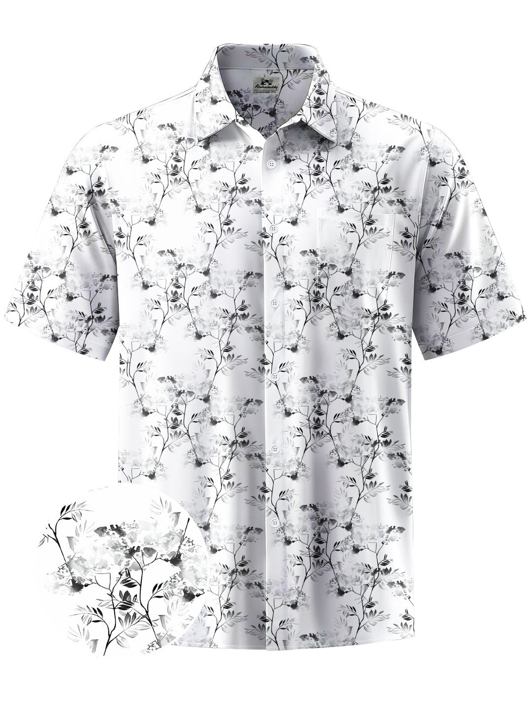 Alohadaddy® Casual Leaves Print Art Moisture Wicking Men&