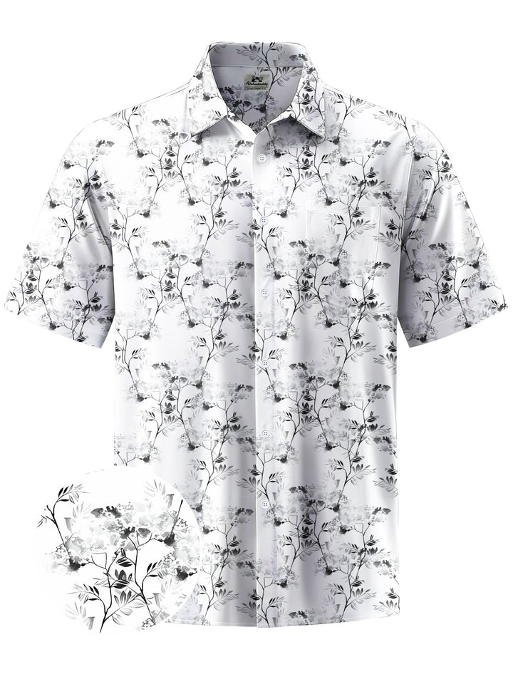 Alohadaddy® Casual Leaves Print Art Moisture Wicking Men&