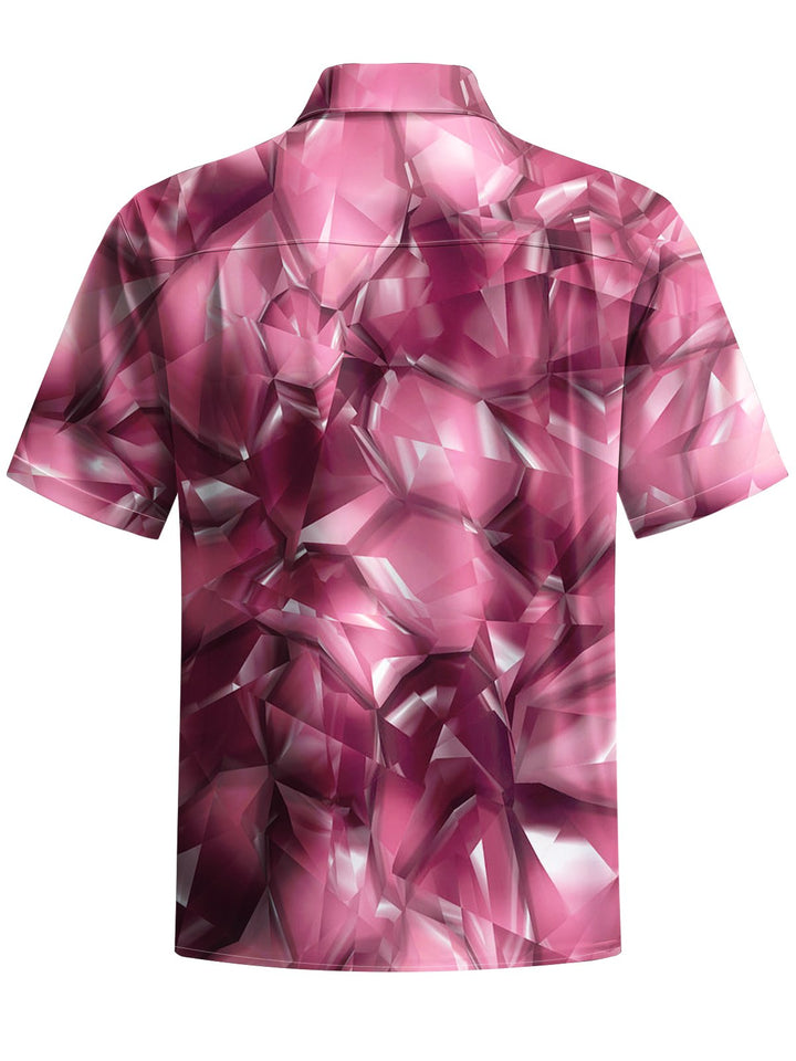 Alohadaddy® Casual Geometric Art Print Pocket Stretch Men&