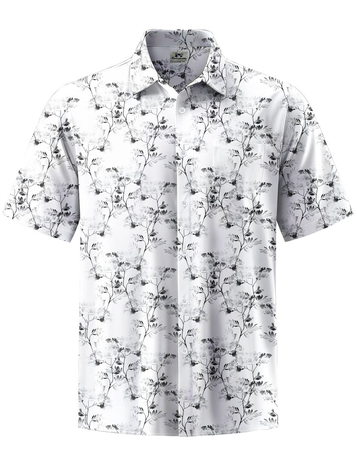 Alohadaddy® Casual Leaves Print Art Moisture Wicking Men&