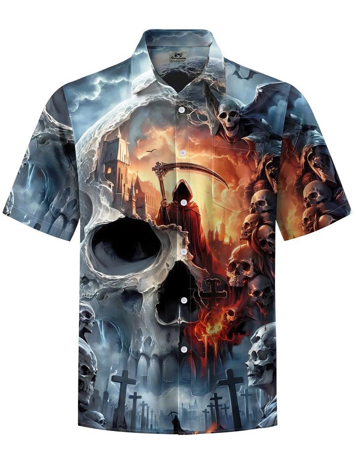 Alohadaddy® Halloween Skull Art Print Stretch Men&