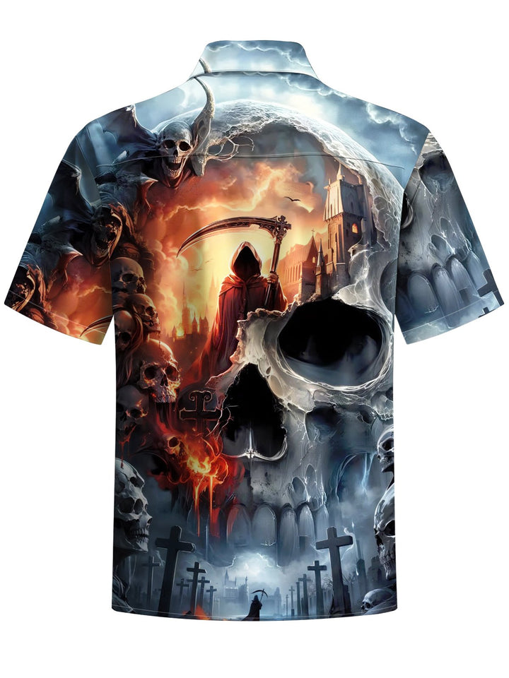 Alohadaddy® Halloween Skull Art Print Stretch Men&