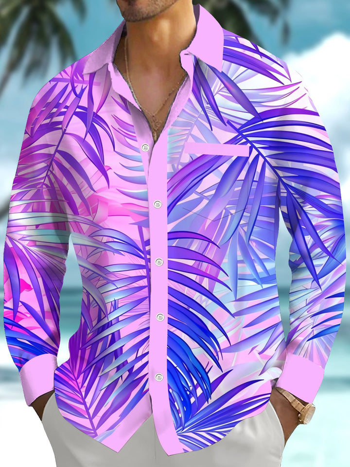 Alohadaddy® Hawaiian Palm Leaf Contrast Art Print Men&
