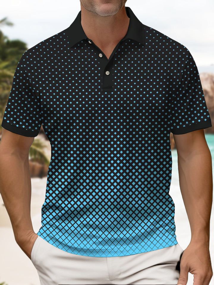 Alohadaddy® Casual Gradient Polka Dot Print Art Stretch Men&