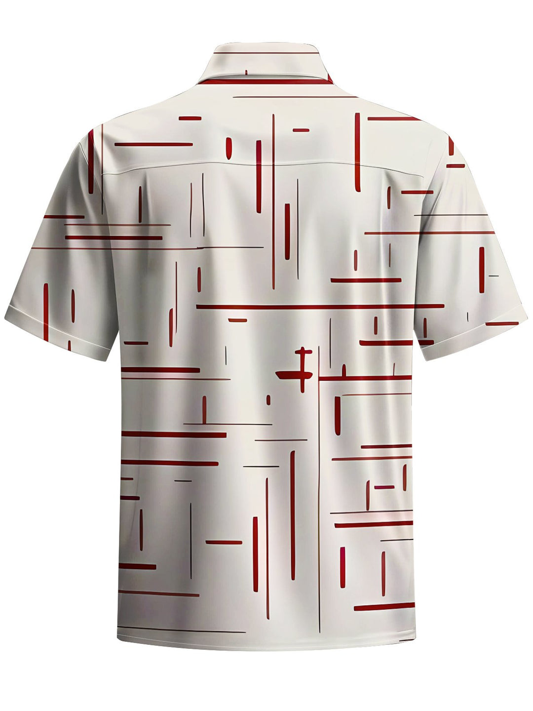 Alohadaddy® Vintage Stripe Print Stretch Pocket Button Men&