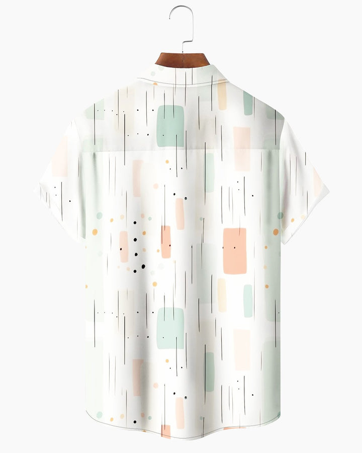 Alohadaddy® Casual Geometric Polka Dot Print Men&