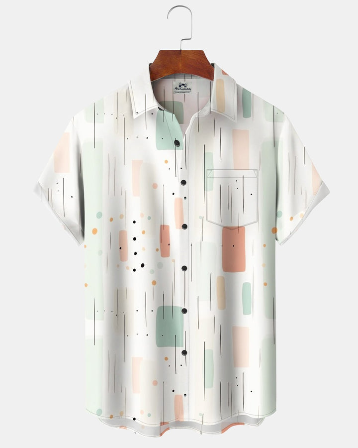 Alohadaddy® Casual Geometric Polka Dot Print Men&