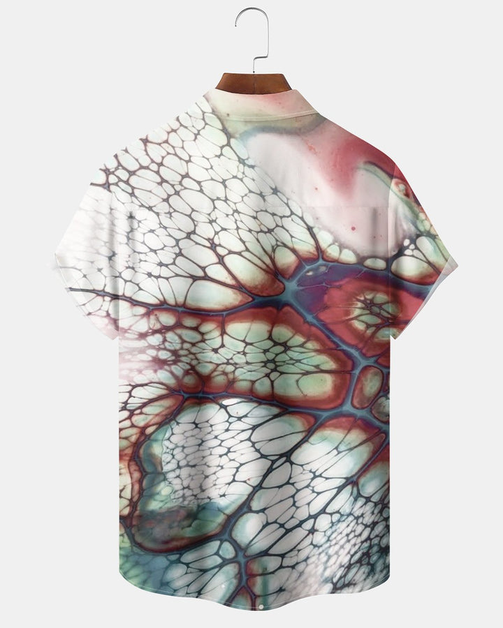 Alohadaddy® Retro Casual Abstract Art Water Ripple Print Men&