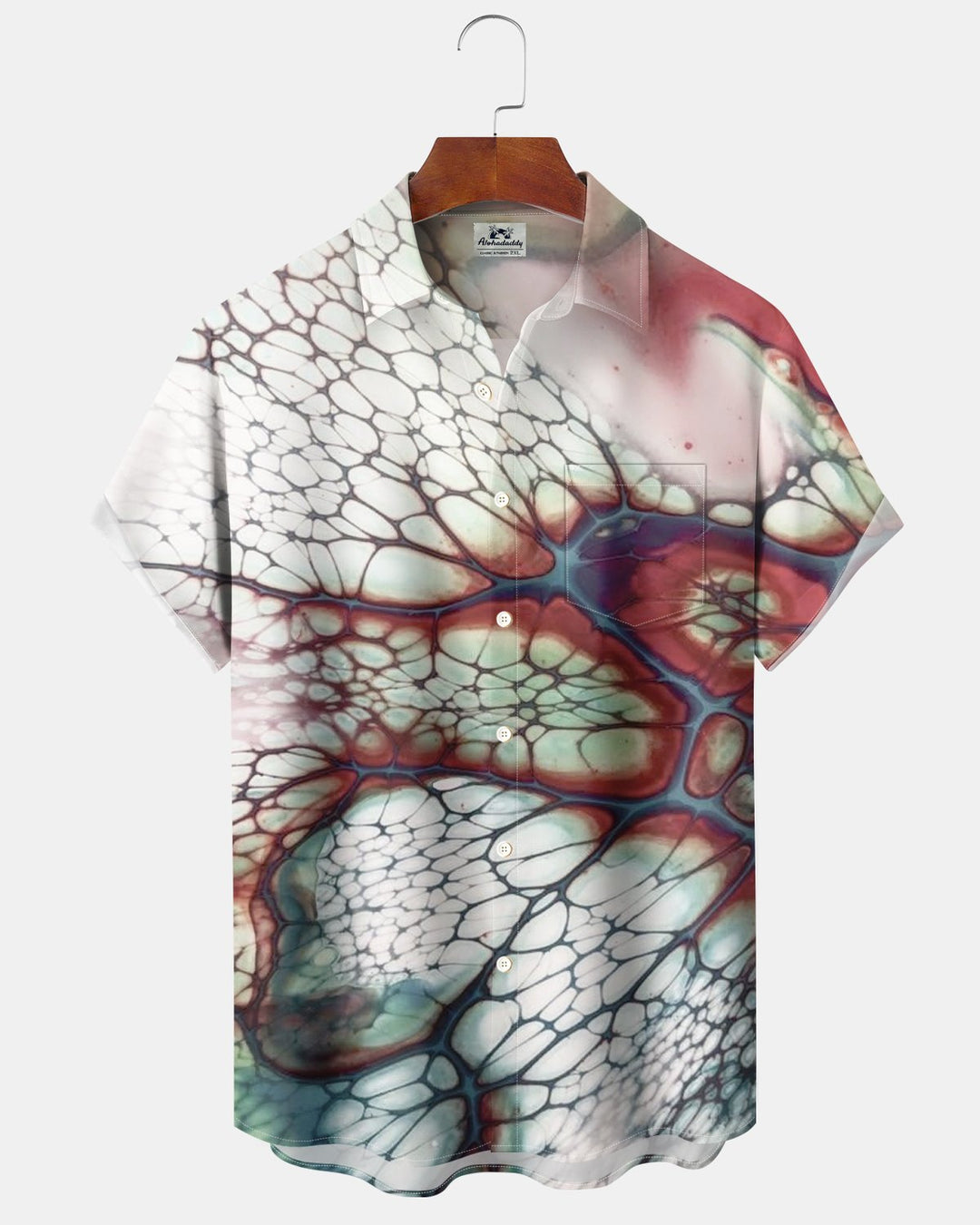 Alohadaddy® Retro Casual Abstract Art Water Ripple Print Men&