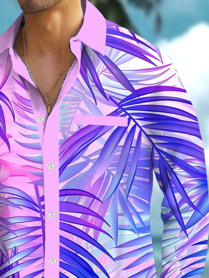 Alohadaddy® Hawaiian Palm Leaf Contrast Art Print Men&