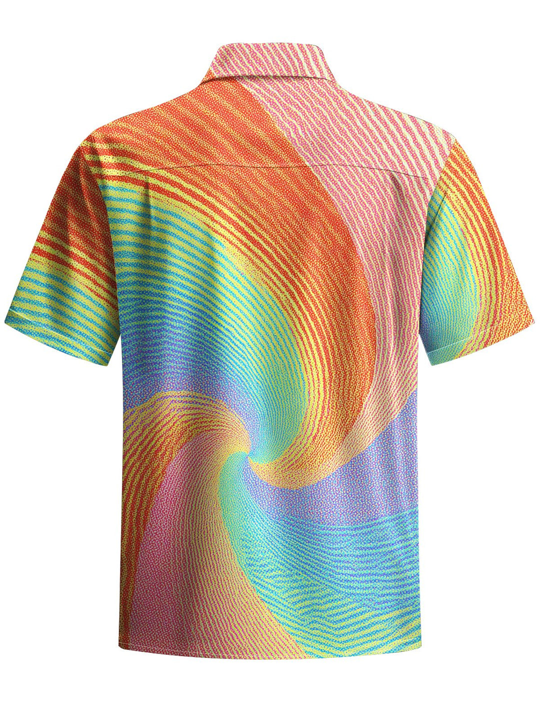 Alohadaddy® Casual Rainbow Stripe Art Print Moisture Wicking Men&