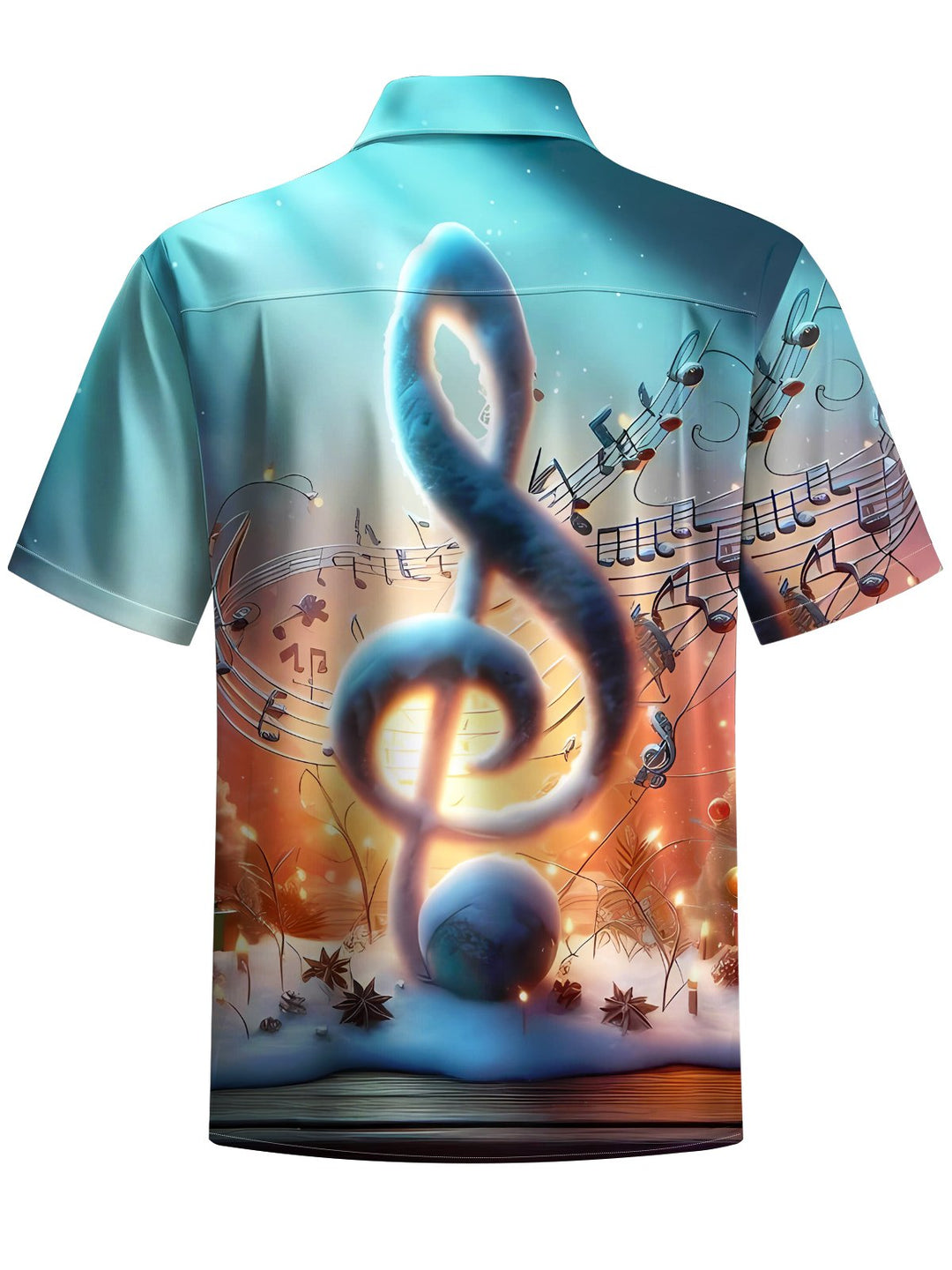 Alohadaddy® Vintage Musical Notes Print Art Pocket Stretch Men&