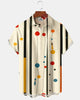 Alohadaddy® Casual Colorful Polka Dot Striped Print Men's Short-Sleeve Shirt