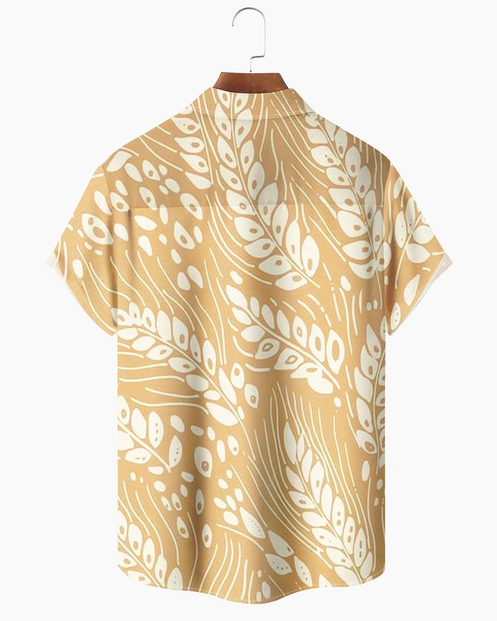 Alohadaddy® Casual Wheat Print Men&