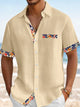 Alohadaddy® Hawaiian Floral Print Men's Button Pocket Short Sleeve Shirt Big & Tall