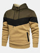 Alohadaddy Men's Insulated Color Block Hoodie Long Sleeve Jacket