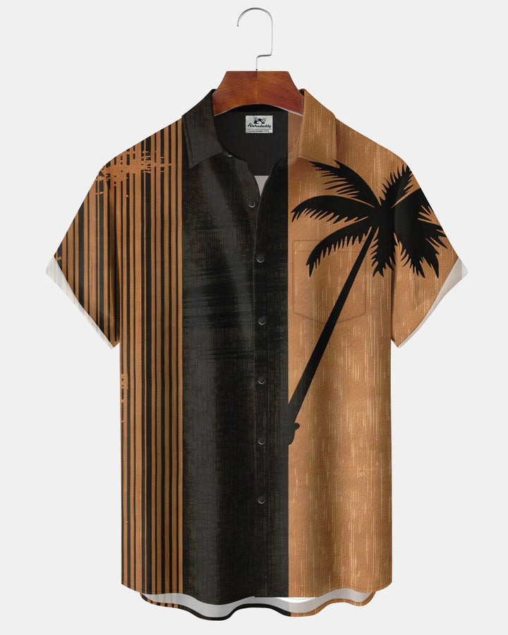Alohadaddy® Casual Coconut Tree Print Men&