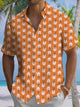 Alohadaddy® Hawaiian Flowers Art Print Moisture Wicking Men's Short Sleeve Shirt Big & Tall