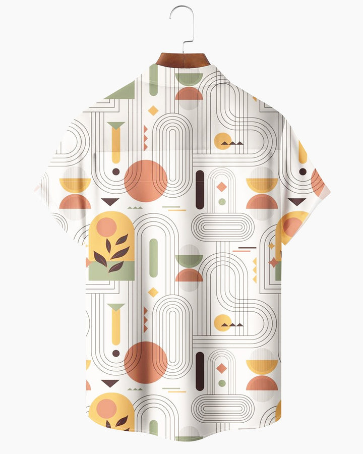 Alohadaddy® Casual Geometric Print Men&
