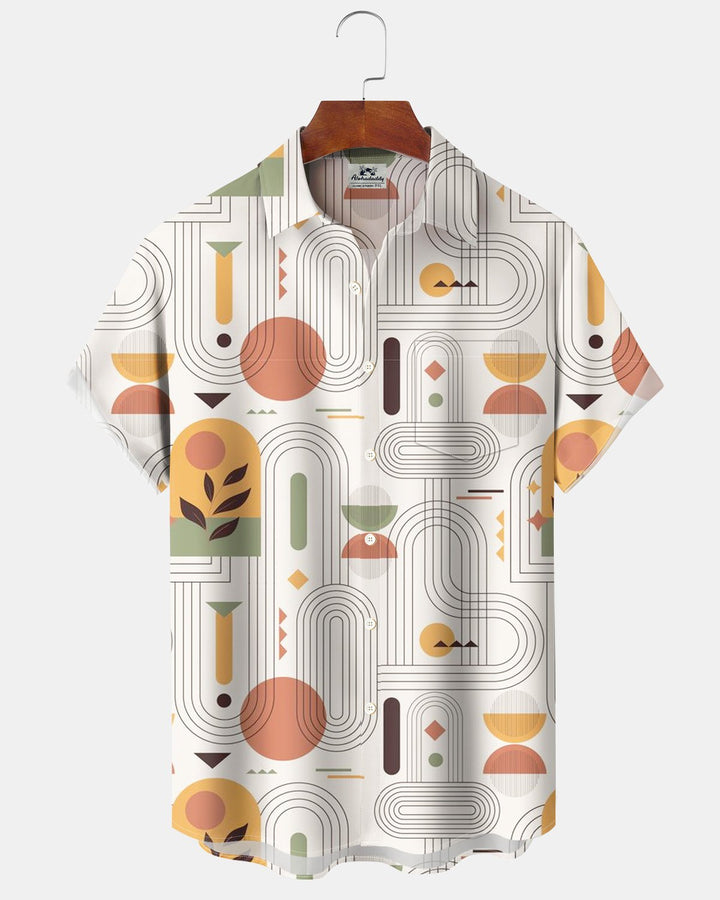 Alohadaddy® Casual Geometric Print Men&