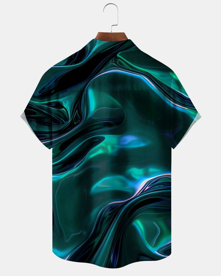 Alohadaddy® Casual Abstract Art Striped Print Men&