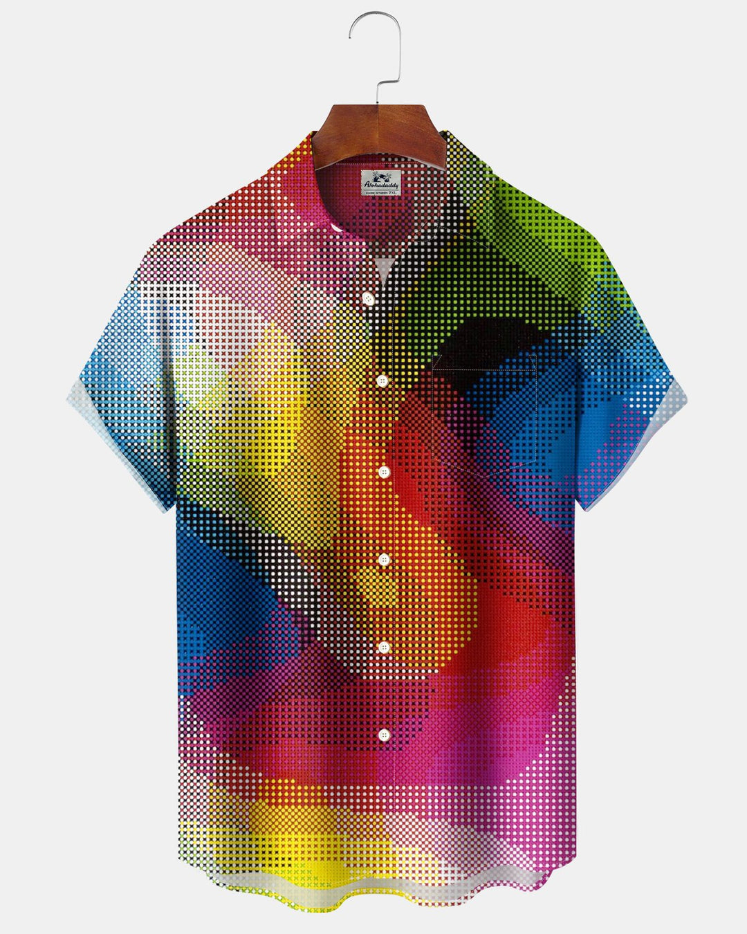 Alohadaddy® Casual Abstract Art Polka Dot Print Men&