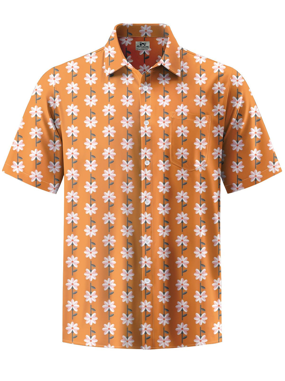 Alohadaddy® Hawaiian Flowers Art Print Moisture Wicking Men&