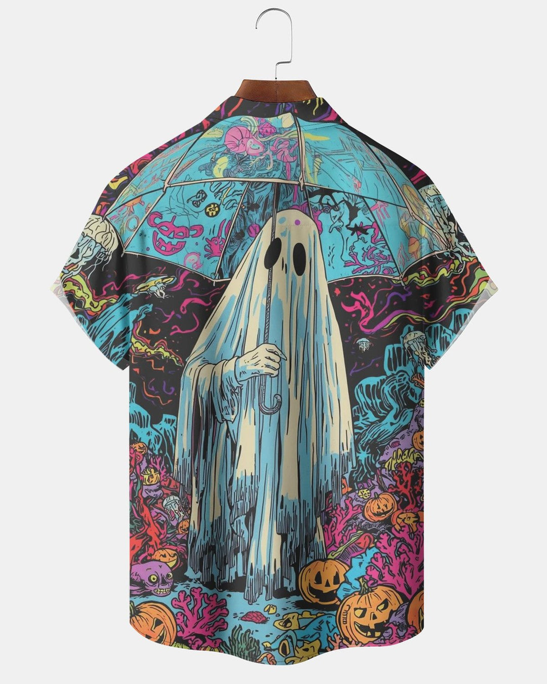 Alohadaddy® Halloween Ghost Pumpkin Print Men&
