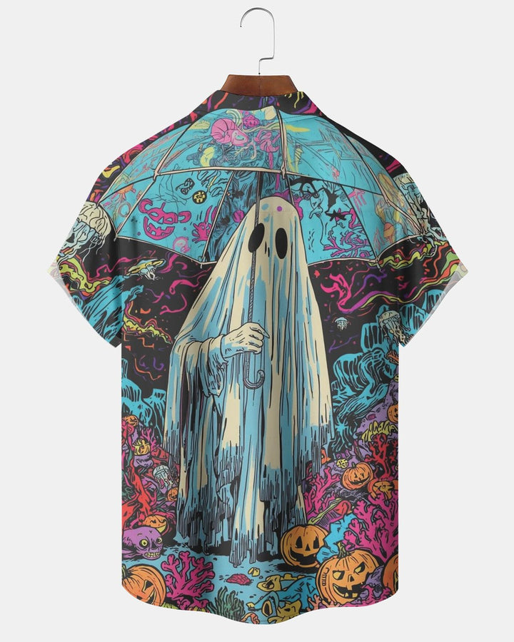 Alohadaddy® Halloween Ghost Pumpkin Print Men&