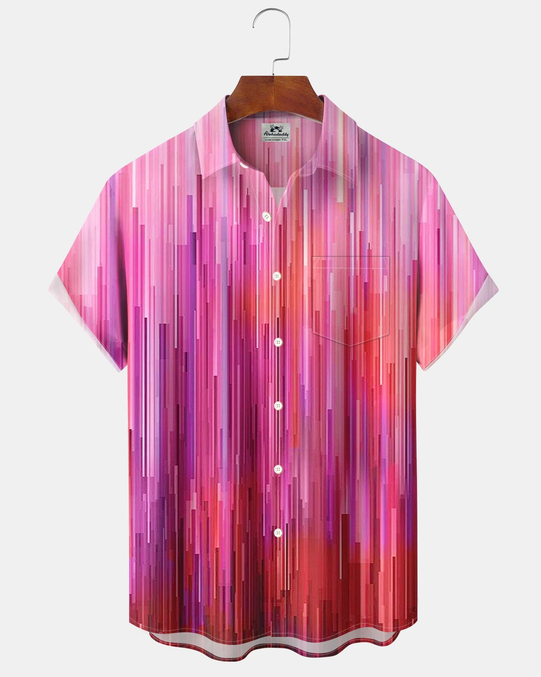 Alohadaddy® Casual Geometric Abstract Stripe Art Print Men&