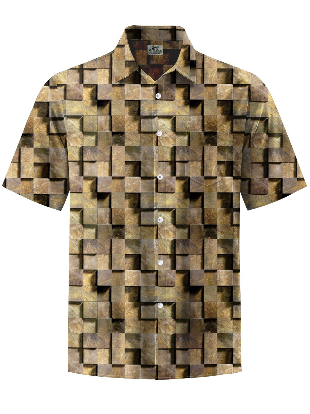Alohadaddy® Retro Geometric Art Print Moisture Wicking Men&