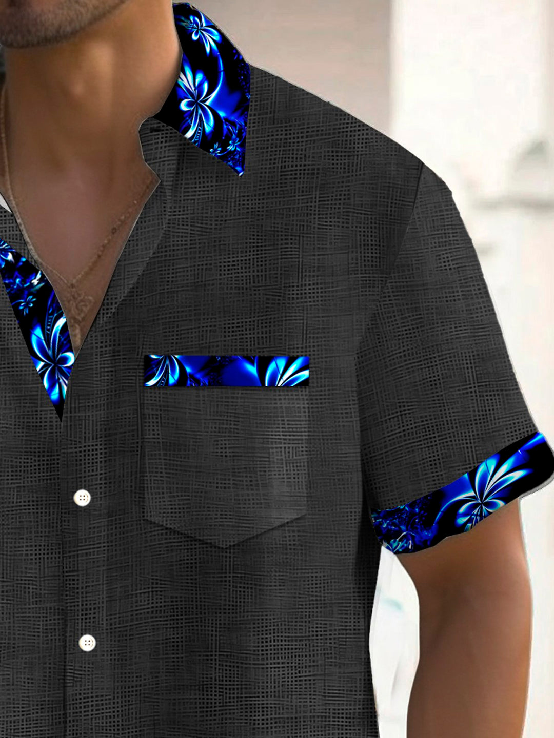 Alohadaddy® Vintage Gradient Floral Print Men&
