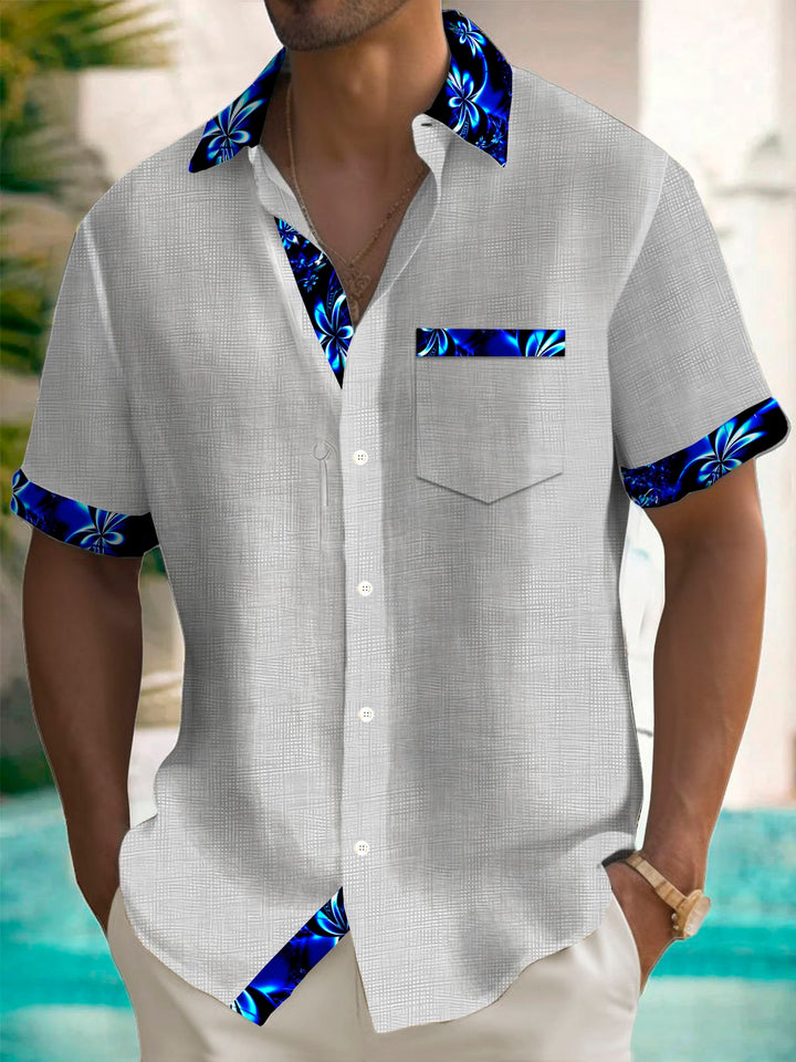 Alohadaddy® Vintage Gradient Floral Print Men&