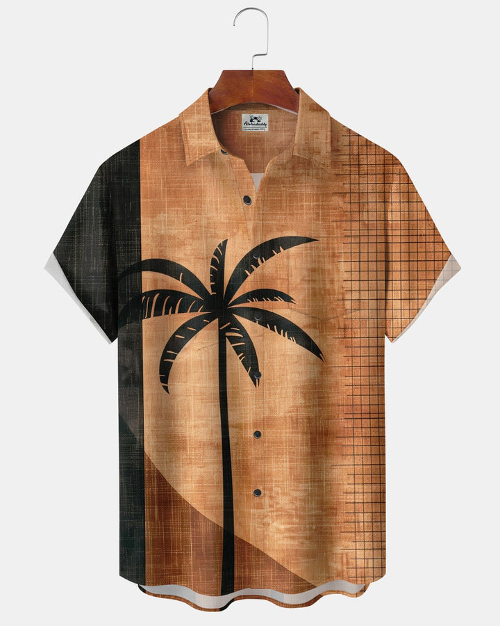 Alohadaddy® Casual Coconut Tree Print Men&