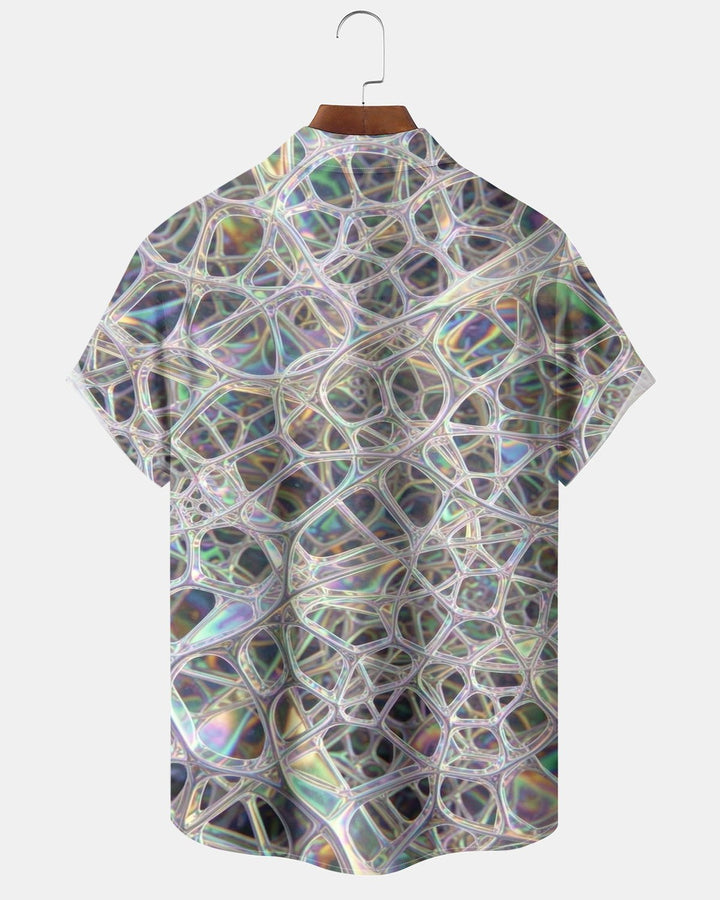 Alohadaddy® Casual Abstract Art Bubble Print Men&