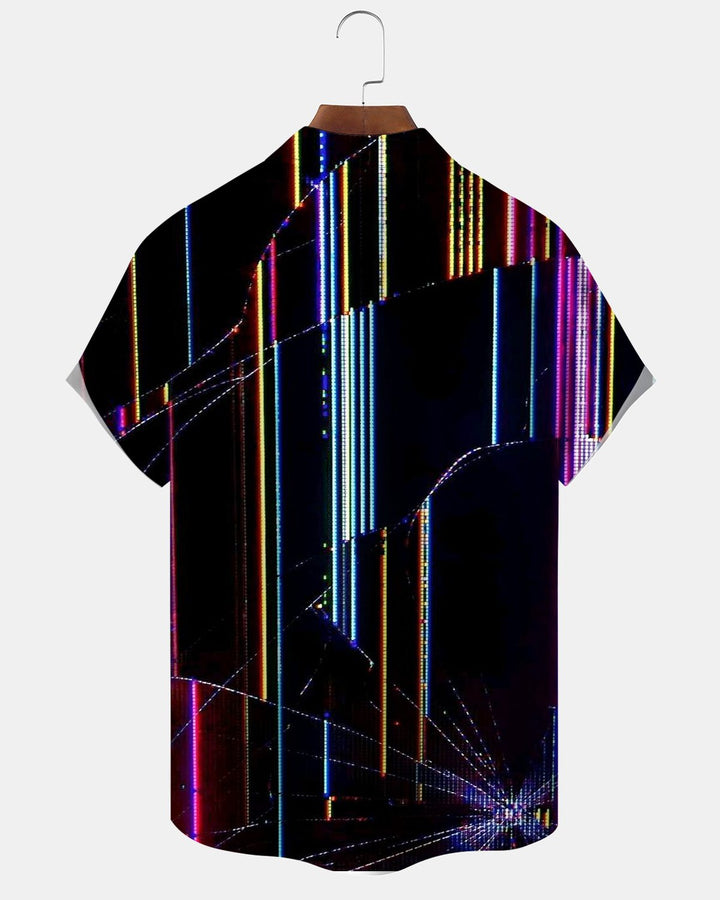 Alohadaddy® Casual Abstract Art Screen Broken Print Men&