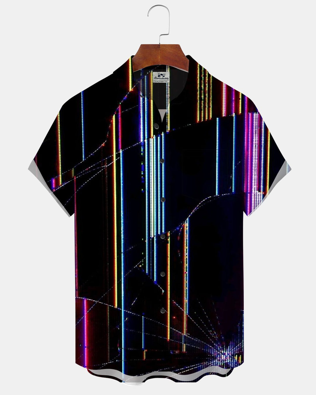 Alohadaddy® Casual Abstract Art Screen Broken Print Men&