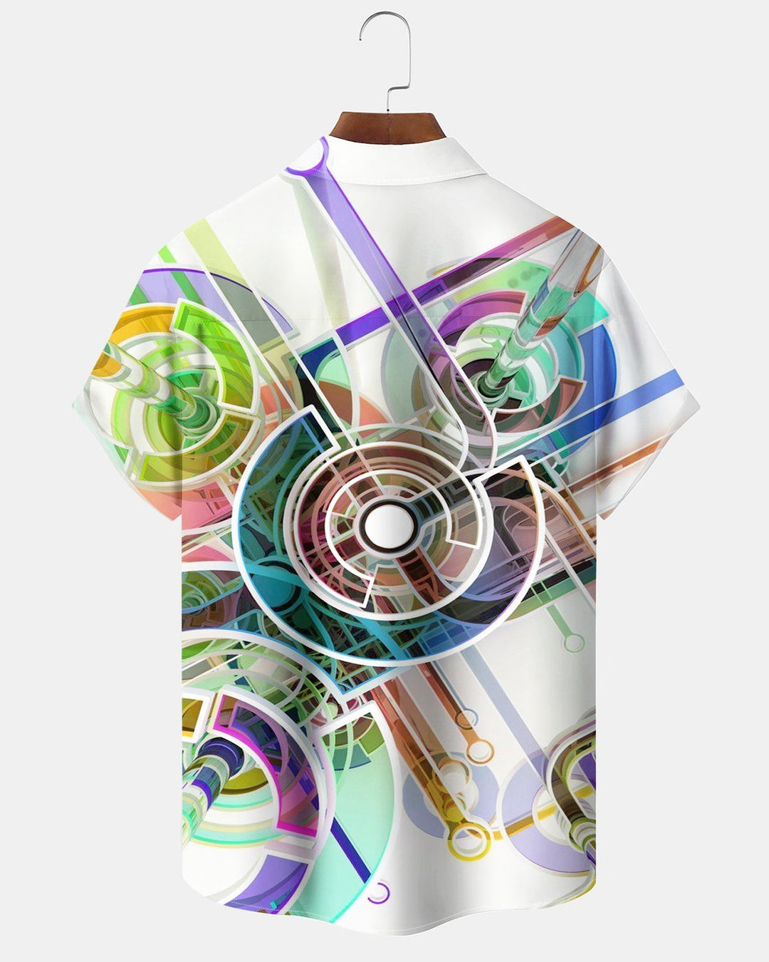 Alohadaddy® Casual Abstract Geometric Print Men&