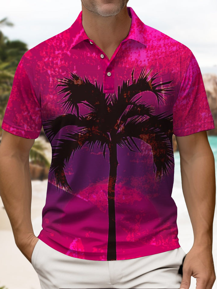 Alohadaddy® Hawaiian Palm Tree Art Print Stretch Men&