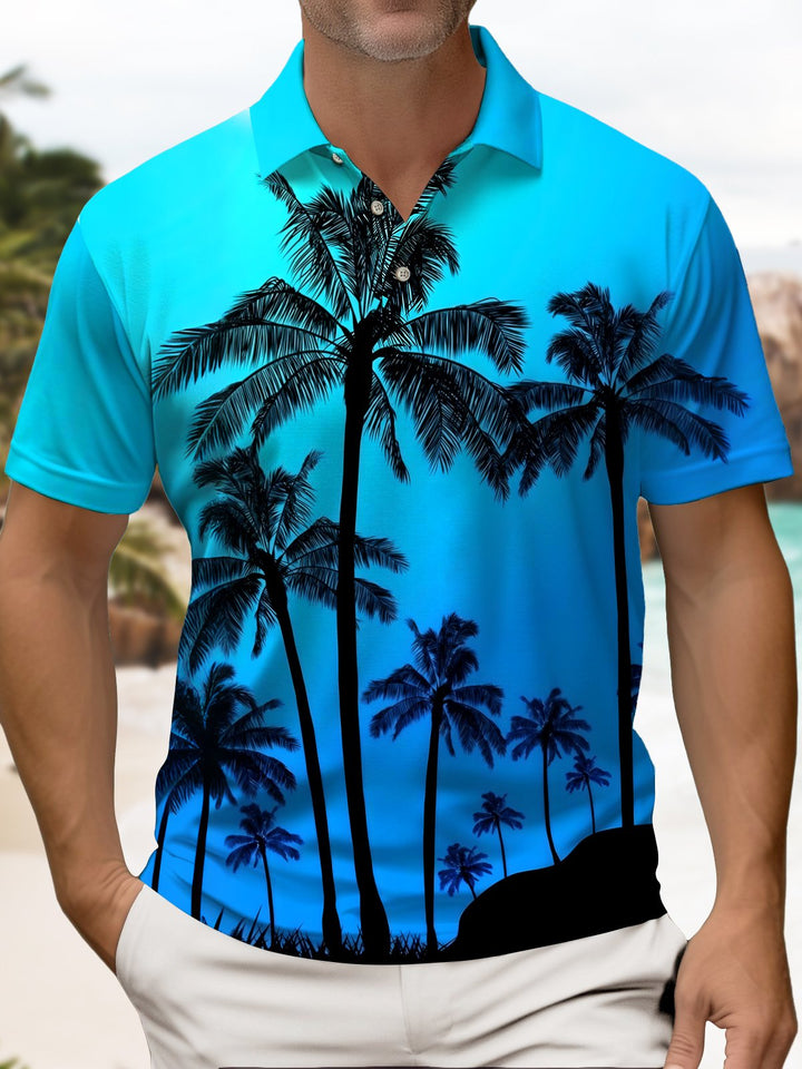 Alohadaddy® Hawaiian Palm Tree Art Print Stretch Men&
