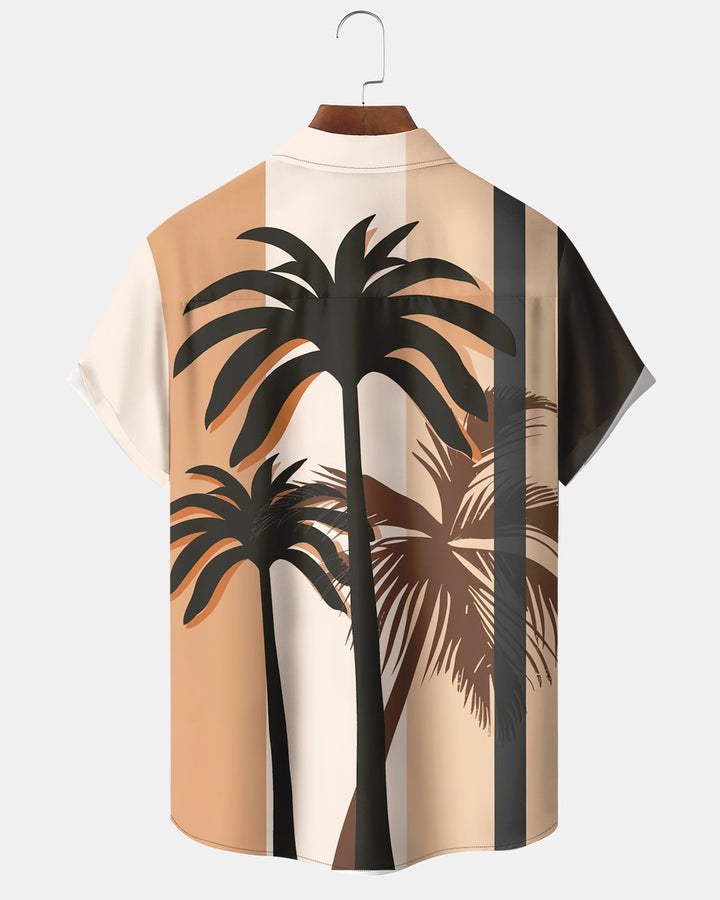 Alohadaddy® Casual Coconut Tree Print Men&