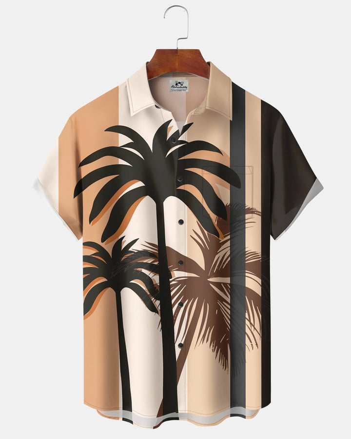 Alohadaddy® Casual Coconut Tree Print Men&
