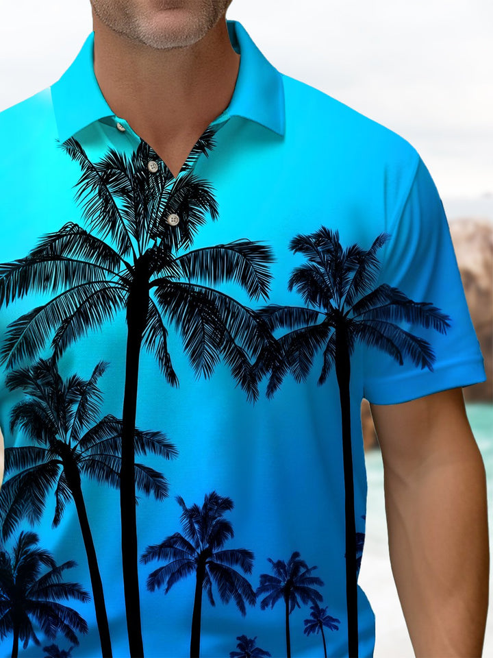 Alohadaddy® Hawaiian Palm Tree Art Print Stretch Men&