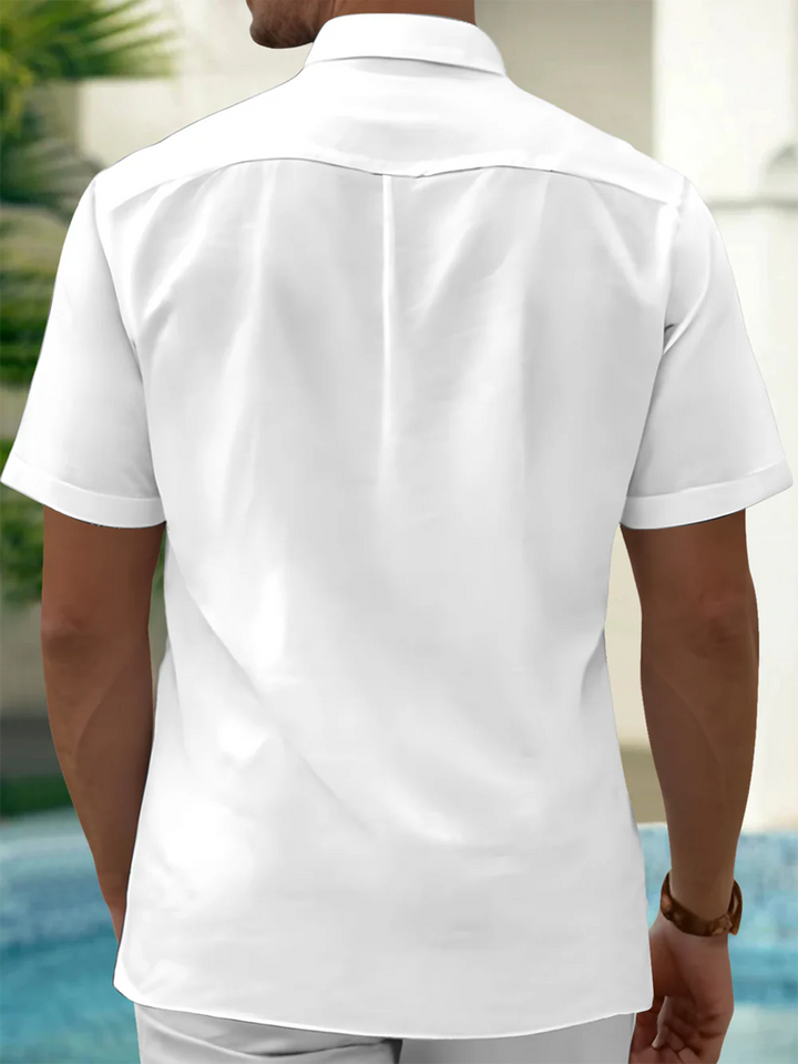 Alohadaddy® Casual Sunset Landscape Art Print Chest Pocket Men&