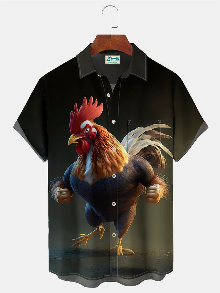 Alohadaddy Vintage Gradient Muscle Rooster Men&