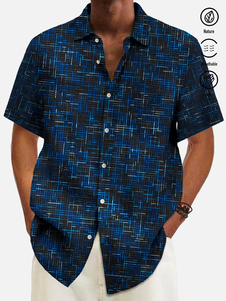 Alohadaddy Vintage Medieval Geometric Blue Men&