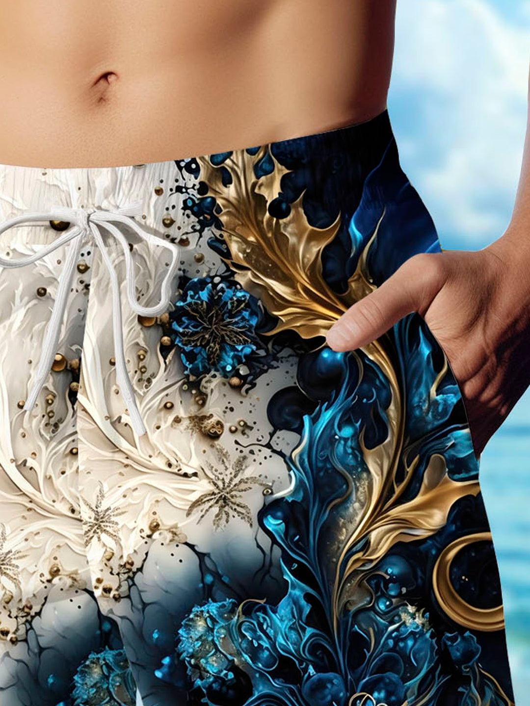 Alohadaddy Retro Creative Art Floral Print Men&