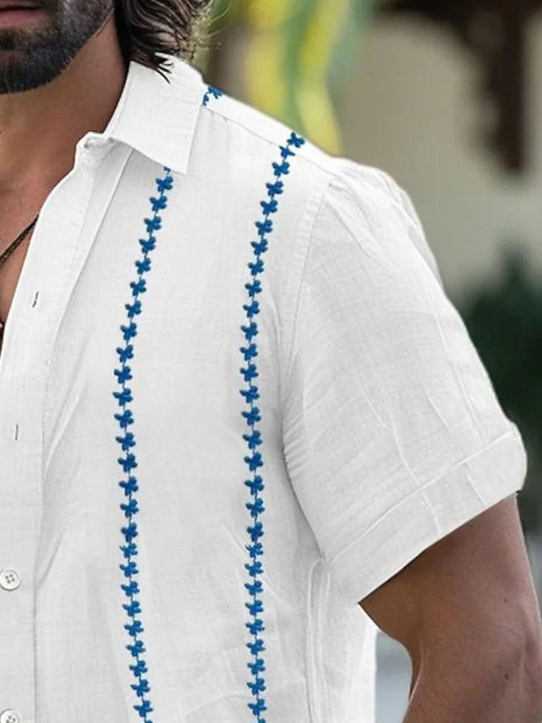 Camisa de manga corta con bolsillo y botones para hombre, con estampado digital 3D y rayas geométricas básicas retro de Alohadaddy, tallas grandes y altas