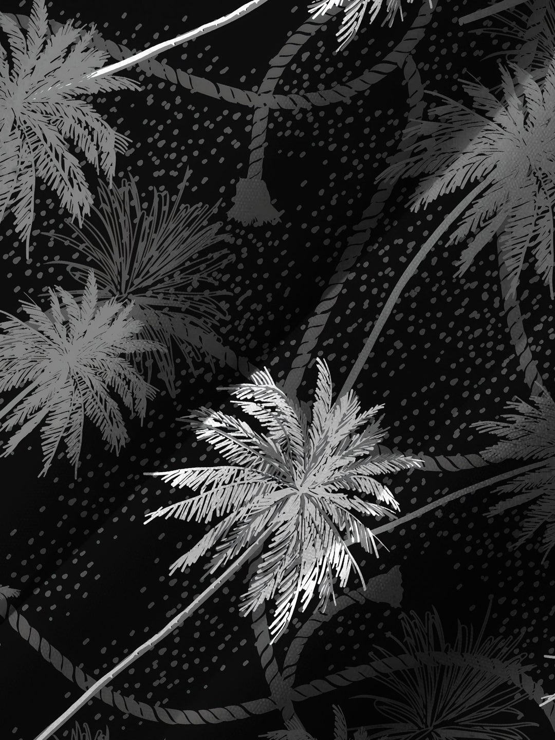 Alohadaddy Casual Collection Hawaii Palm Trees Print Art Button Cardigan Pockets Breathable Stretch Long Oversized Shirt