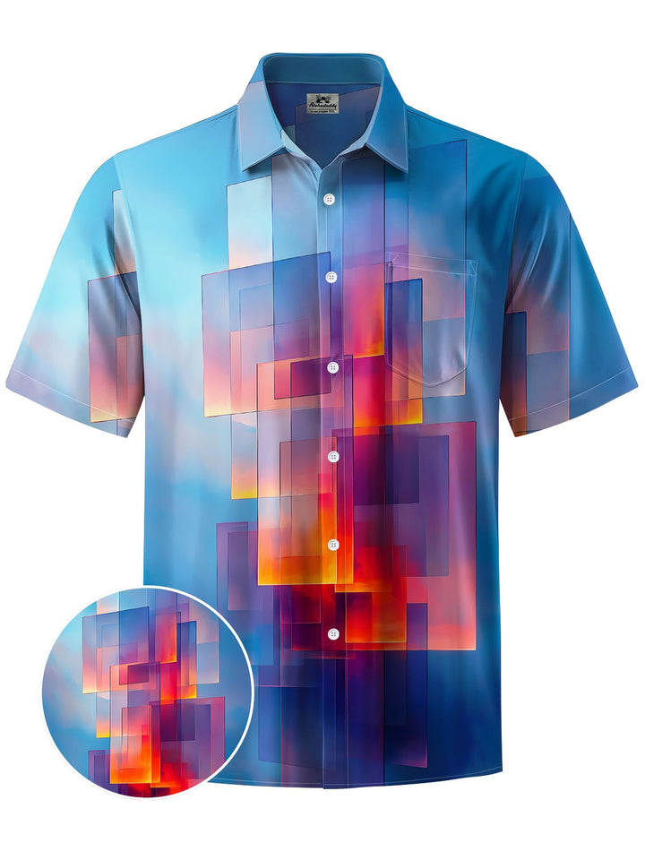 Alohadaddy® Casual Geometric Printed Moisture Wicking Men&